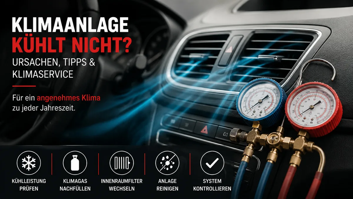 Klimaanlage kühlt nicht richtig? Ursachen und Klimaservice