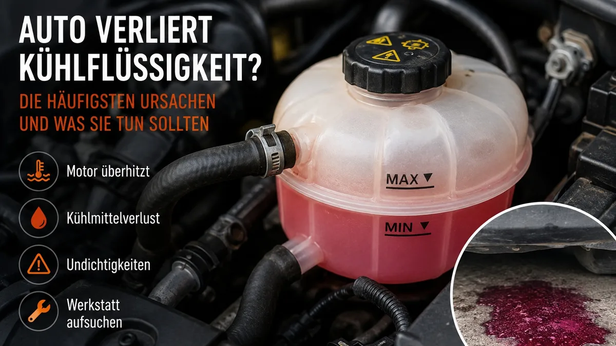 Auto verliert Kühlflüssigkeit – was tun bei Kühlmittelverlust?